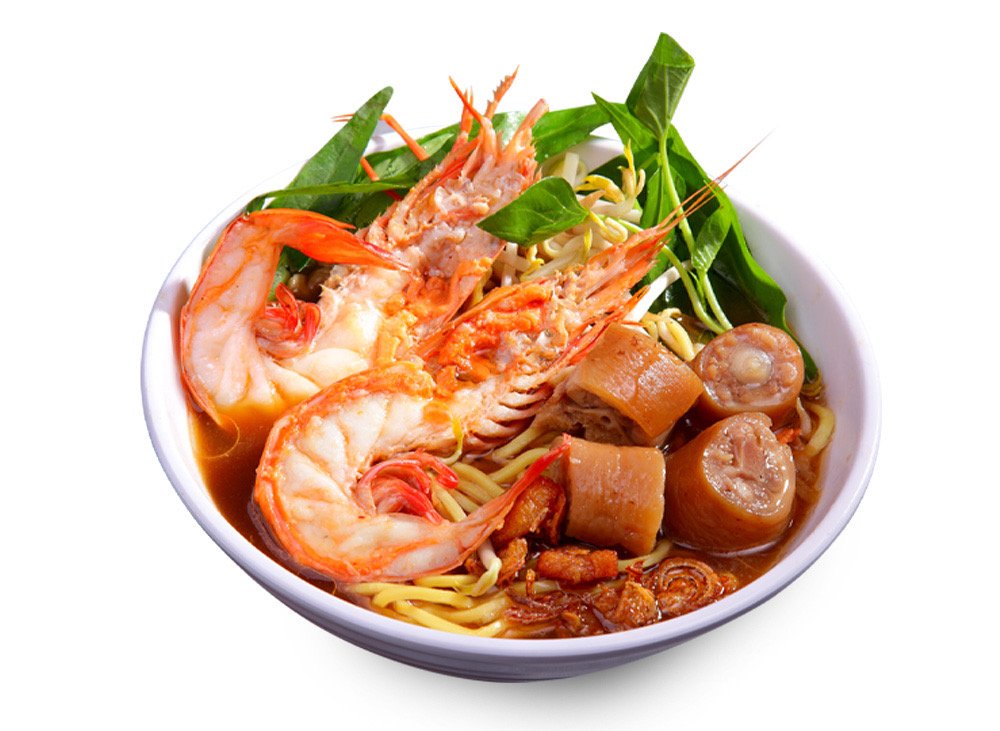 Big Prawn + Pig's Tail 大虾猪尾面